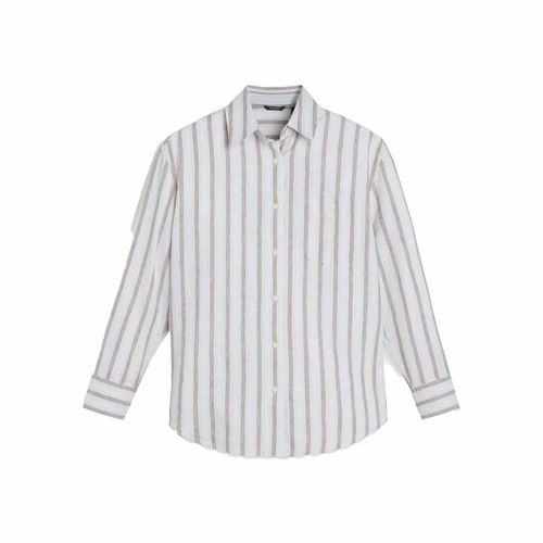 Blusa camisera Dockers azul para dama a8851-0004