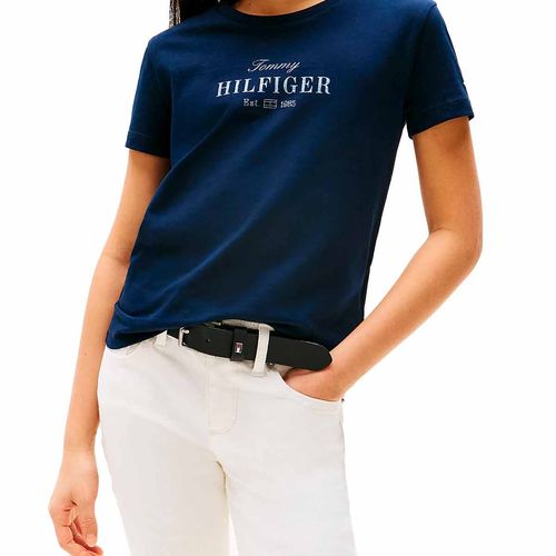 Playera Tommy Hilfiger marino para jovencita kg0kg08524-c1g