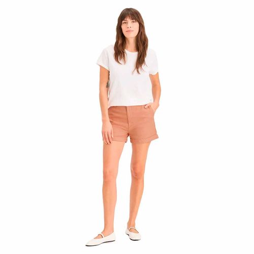 Short Dockers naranja para dama a6995-0005