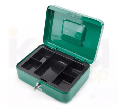 Caja para dinero metálica Adir verde 323