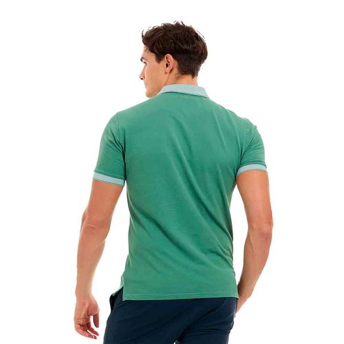 Playera tipo polo Porto Blanco para caballero verde pl-2468