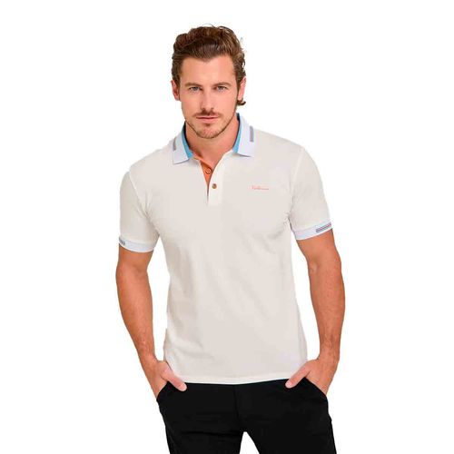 Playera tipo polo Porto Blanco para caballero blanco ple-2480