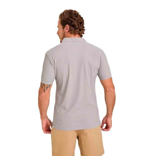 Playera tipo polo Porto Blanco para caballero gris ple-2449