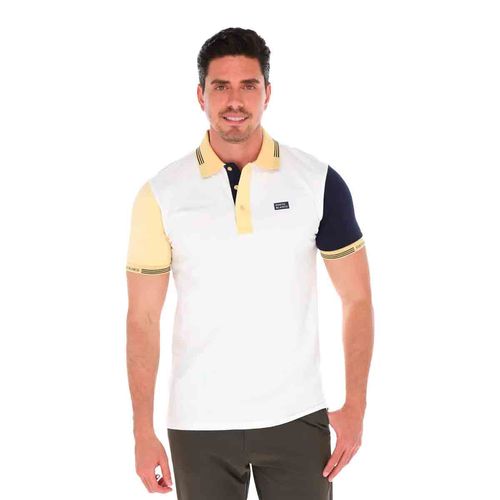 Playera tipo polo Porto Blanco para caballero blanco ple-2497