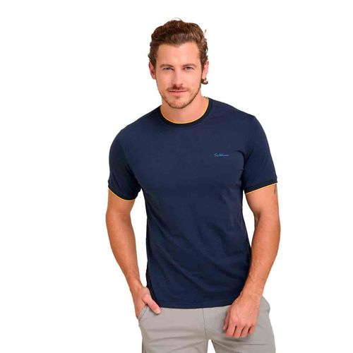 Playera Porto Blanco para caballero azul tr-03