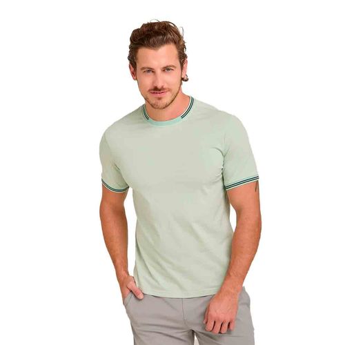 Playera Porto Blanco para caballero verde tr-05