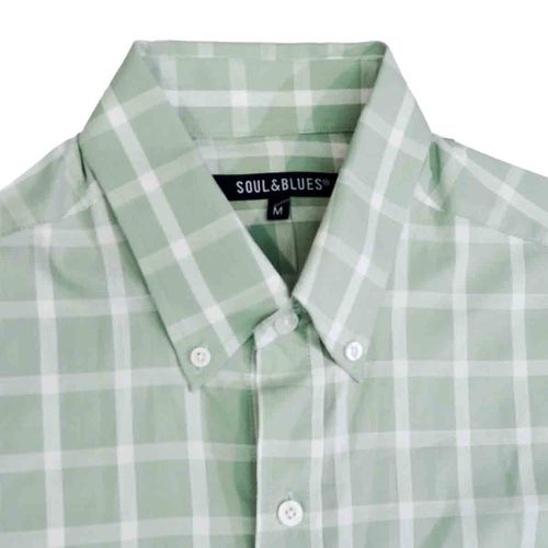 Camisa Soul And Blues para caballero verde c1991