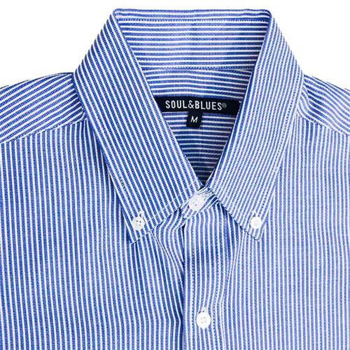 Camisa Soul And Blues azul para caballero  c1999