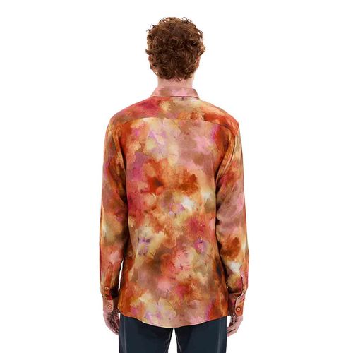 Camisa Porto Blanco para caballero naranja e-2379