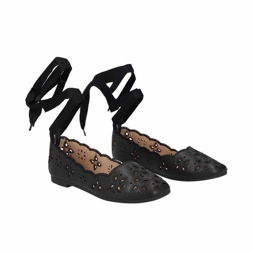 Balerina corte laser Capa De Ozono negro para dama 671401
