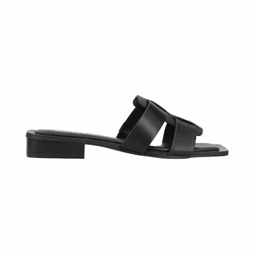 Sandalia de piso Capa De Ozono negro para dama 676601