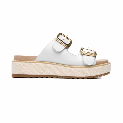 Sandalia casual Flexi blanco para dama 135501