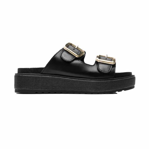 Sandalia casual Flexi negro para dama 135501