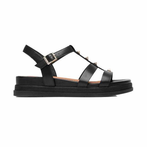 Sandalia casual Flexi negro para dama 135302