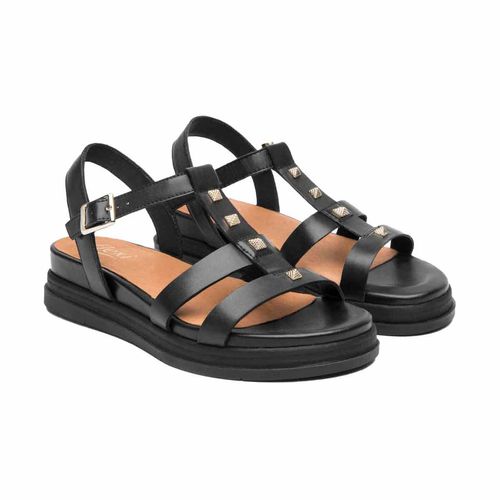 Sandalia casual Flexi negro para dama 135302