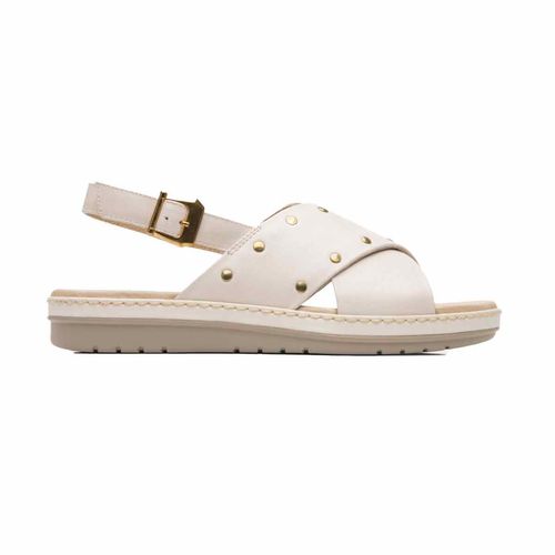 Sandalia casual Flexi crema para dama 100233