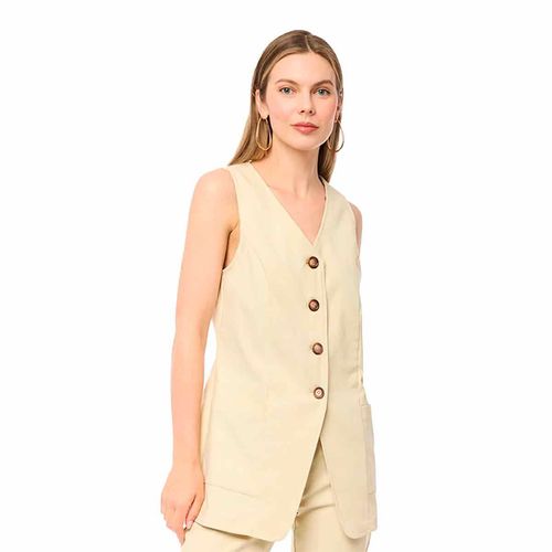 Chaleco Alexis beige para dama 68250201
