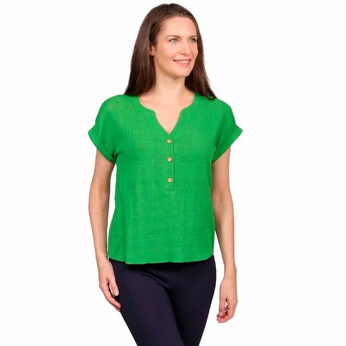 Blusa Duplan verde para dama 84204