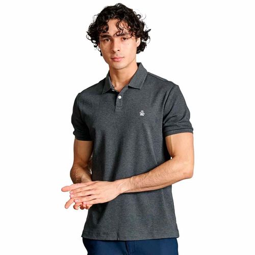 Playera tipo polo Original Penguin gris para caballero opkb0300