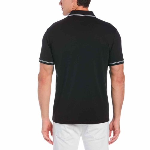 Playera tipo polo Original Penguin negro para caballero opksb183