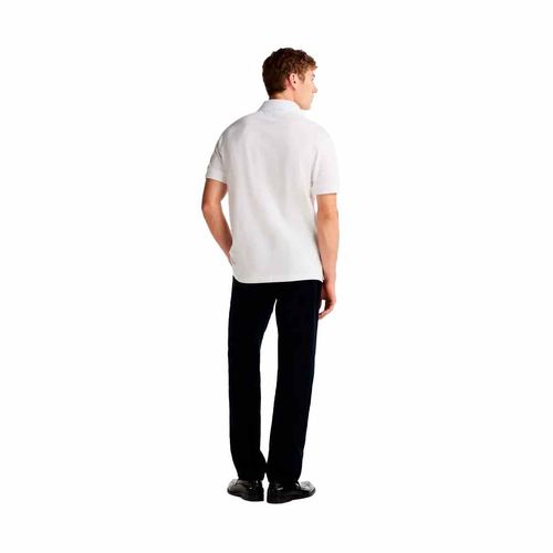Playera tipo polo Tommy Hilfiger blanco para caballero mw0mw38130-ybr