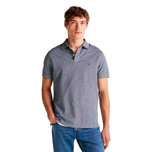 Playera tipo polo Tommy Hilfiger azul para caballero mw0mw38146-dw5