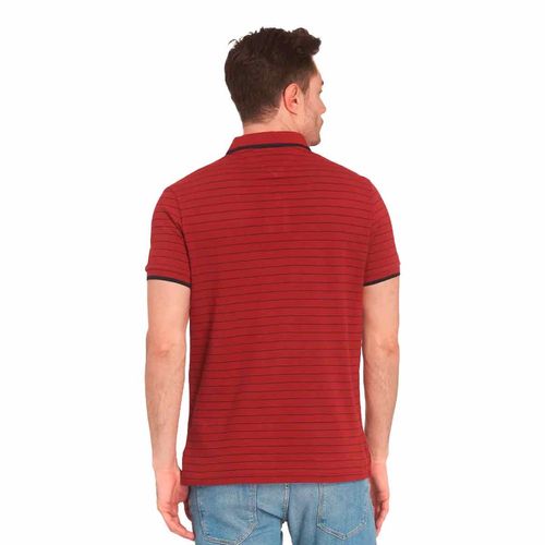 Playera tipo polo Tommy Hilfiger rojo para caballero mw0mw37527-0ey