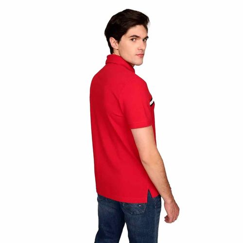 Playera tipo polo Tommy Hilfiger rojo para caballero mw0mw38130-xld