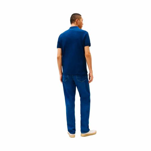 Playera tipo polo Tommy Hilfiger azul para caballero mw0mw38486-daf