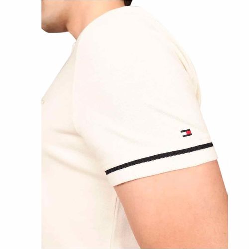 Playera Tommy Hilfiger blanco para caballero mw0mw39180-z00