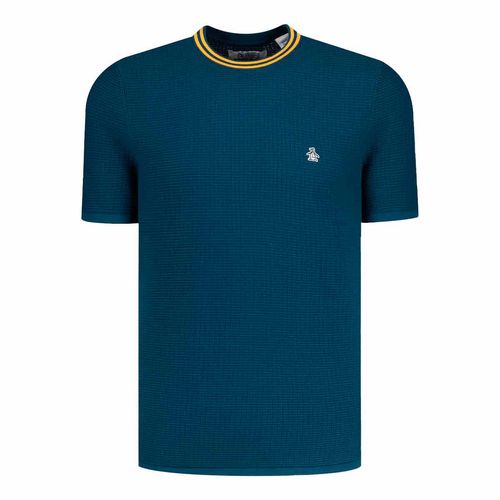Playera Original Penguin azul para caballero opgs2511
