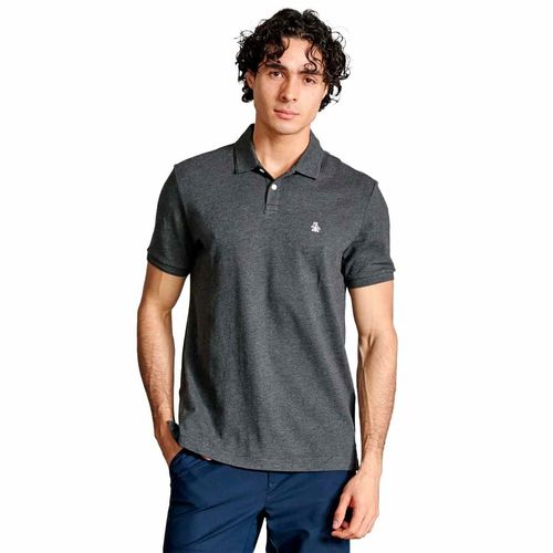 Playera tipo polo Original Penguin gris para caballero opkb0015