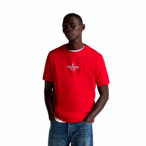 Playera Tommy Hilfiger rojo para caballero mw0mw38980-xld