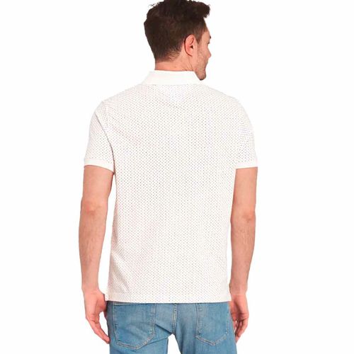 Playera tipo polo Tommy Hilfiger blanco para caballero mw0mw38146-z00
