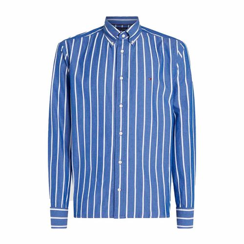 Camisa Tommy Hilfiger azul para caballero mw0mw38560-0a4