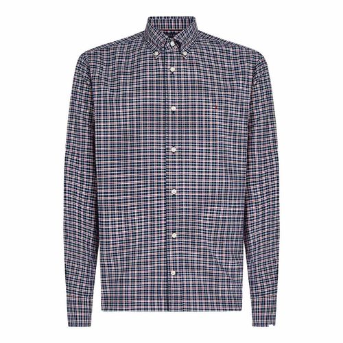 Camisa Tommy Hilfiger azul para caballero mw0mw38578-0mt