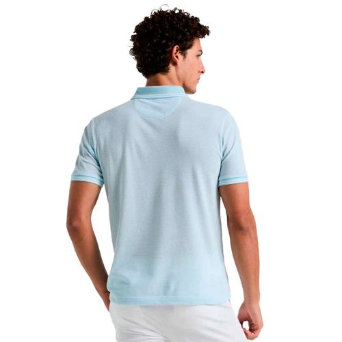 Playera tipo polo Original Penguin azul para caballero opks2530