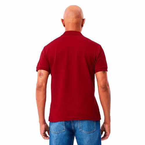 Playera tipo polo Lacoste tinto para caballero l1212-476