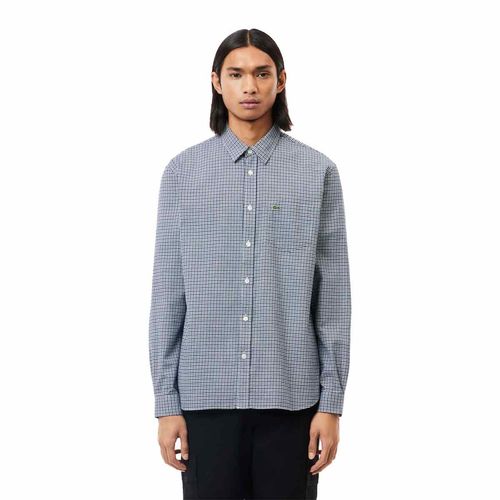 Camisa Lacoste azul para caballero ch1885