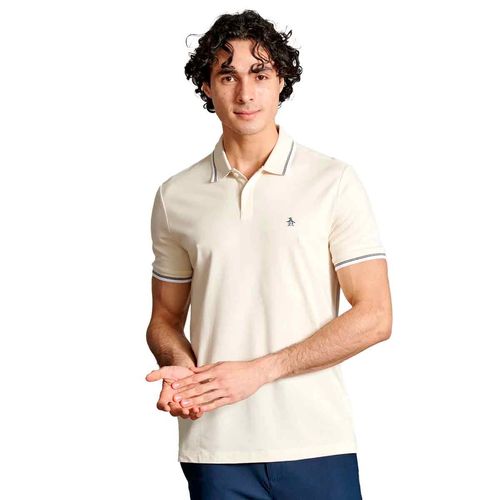 Playera tipo polo Original Penguin beige para caballero opksb720