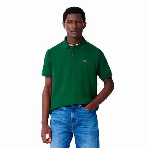Playera tipo polo Lacoste verde para caballero l1212-132