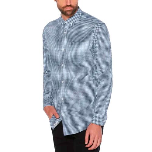 Camisa Original Penguin azul para caballero opwb0023