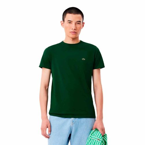 Playera Lacoste verde para caballero th6709-132