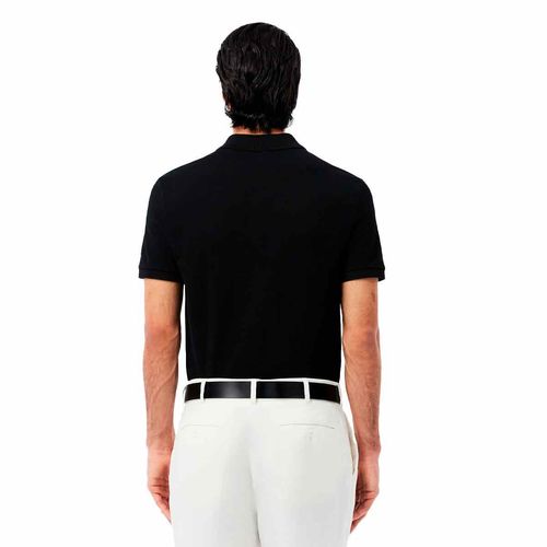 Playera tipo polo Lacoste negro para caballero ph4012-031