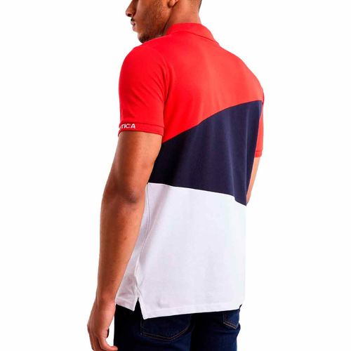 Playera tipo polo Nautica rojo para caballero n1f00077-835