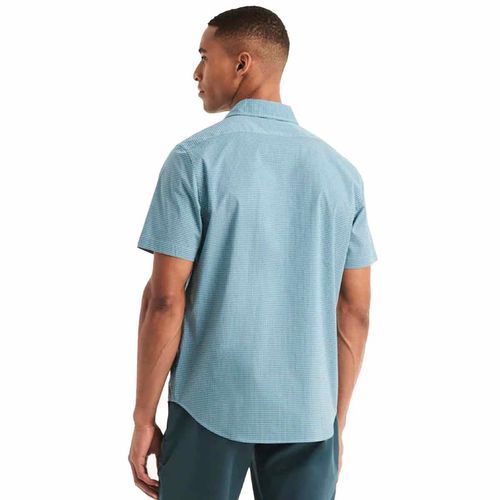Camisa Nautica azul para caballero 46500w-4vg