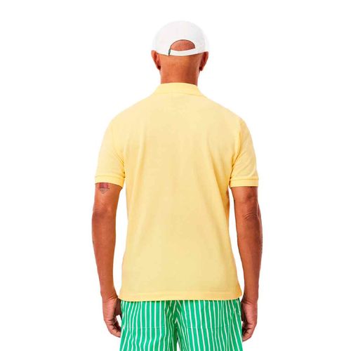 Playera tipo polo Lacoste amarillo para caballero l1212-107