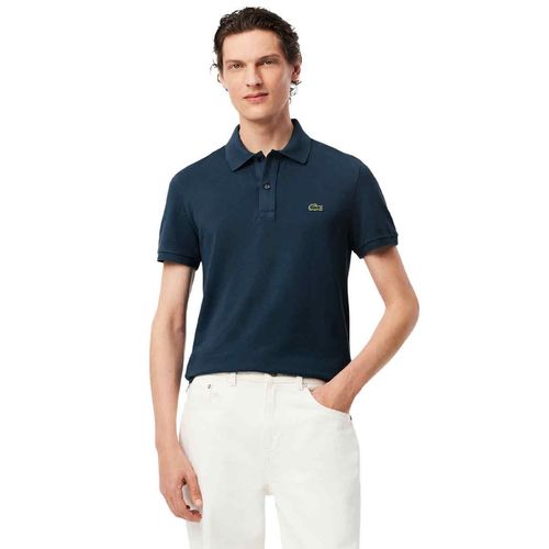 Playera tipo polo Lacoste azul para caballero ph4012-c7z