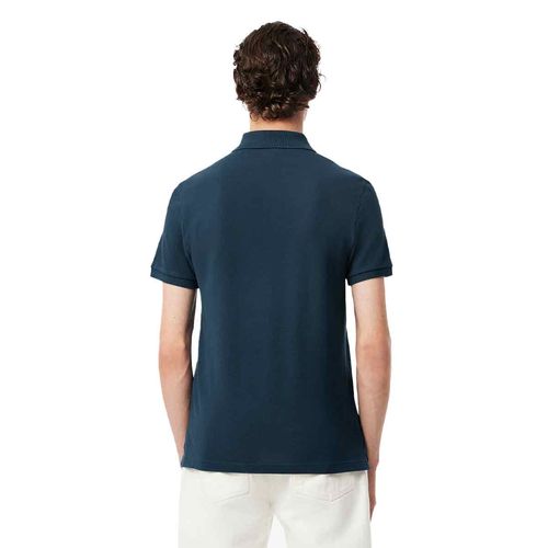 Playera tipo polo Lacoste azul para caballero ph4012-c7z