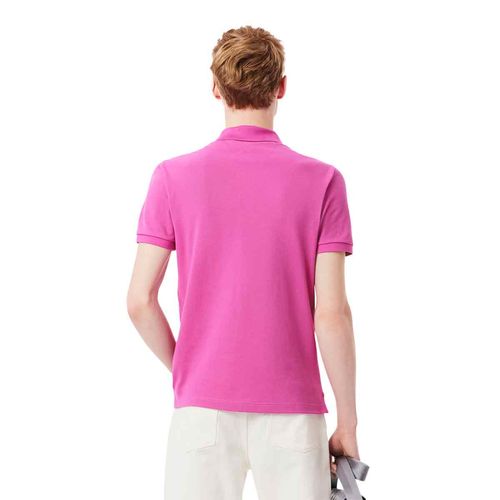Playera tipo polo Lacoste rosa para caballero ph4012-i1l